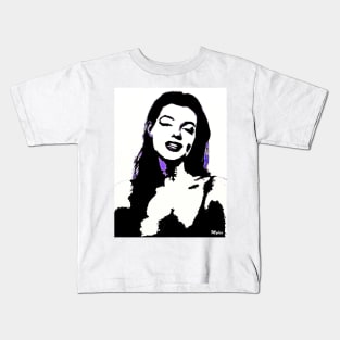 Marilyn in Black and White Kids T-Shirt